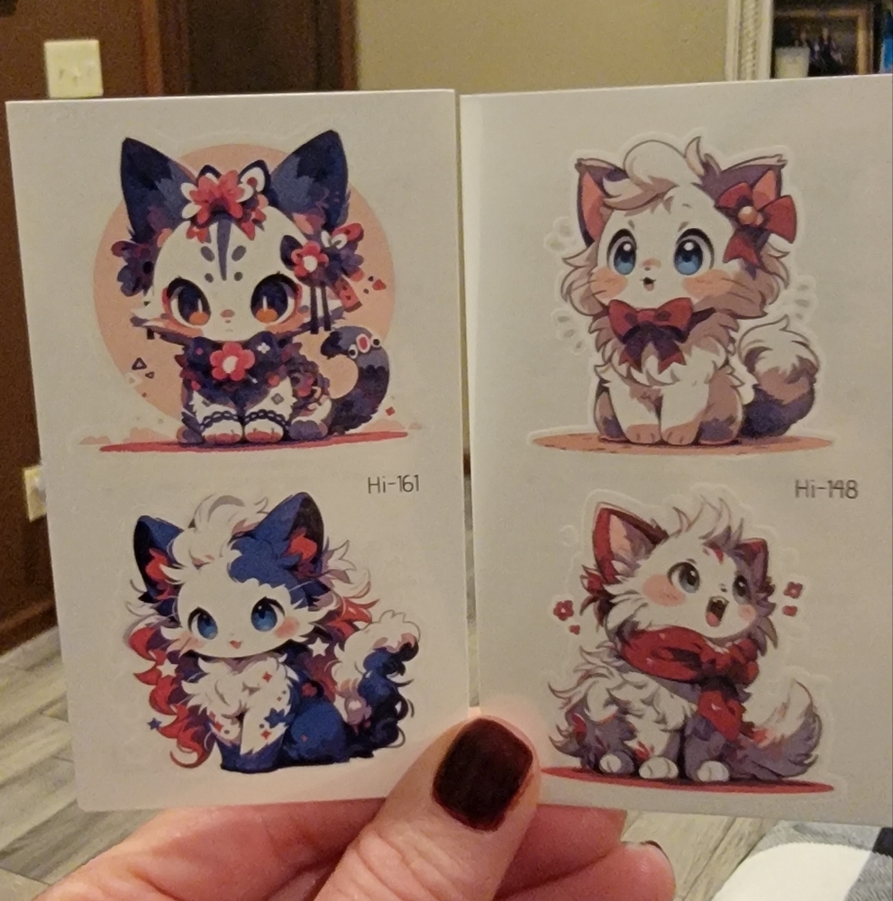 New Glow In The Dark Temporary Tattoos